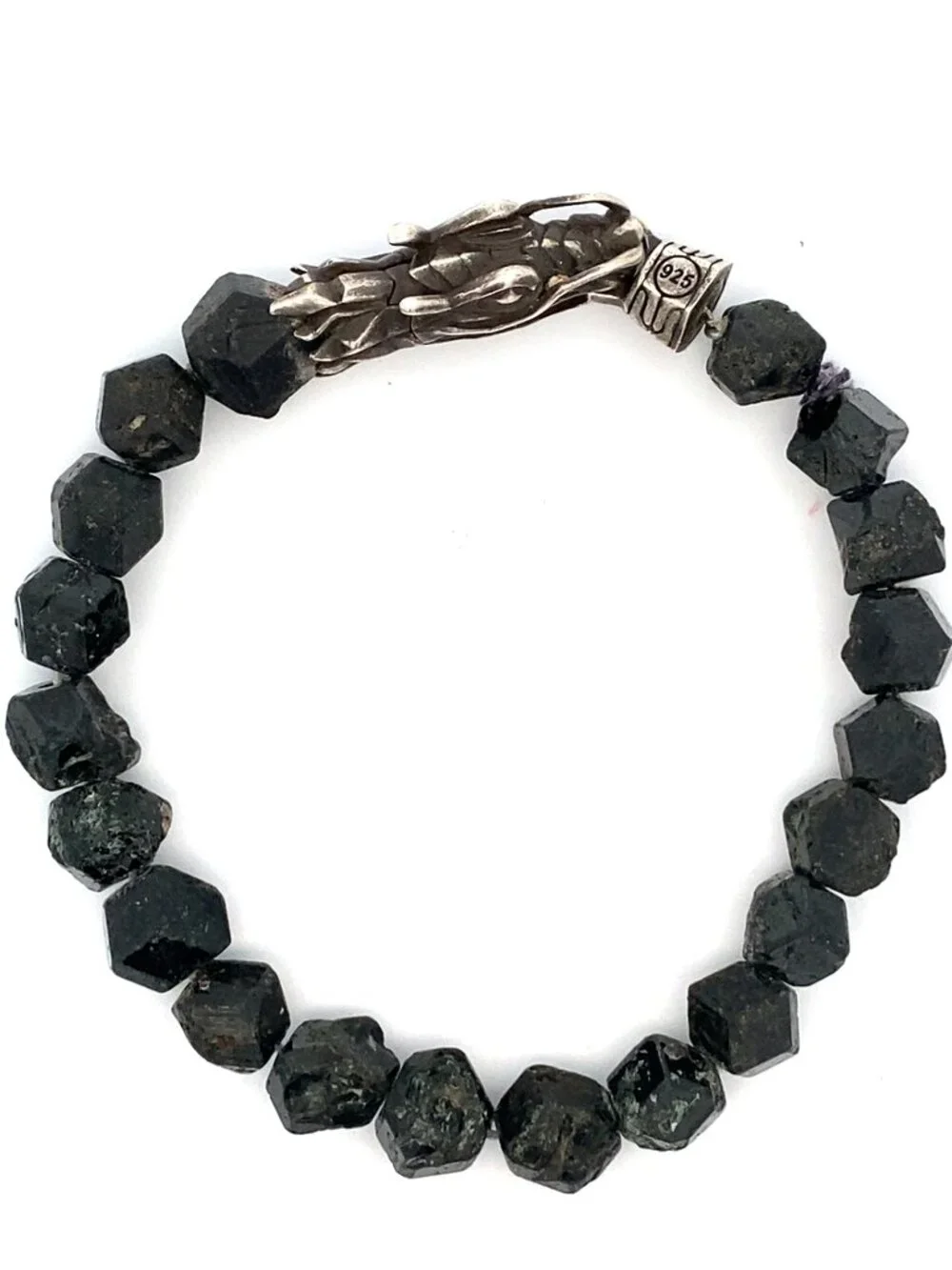 John Hardy Naga Dragon Volcanic Rock Bracelet - 8.75